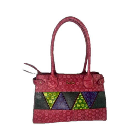 Holii Colorful Floral Tooled Leather Kakatiya Work Day Hand Bag Purse EUC - Picture 3 of 9